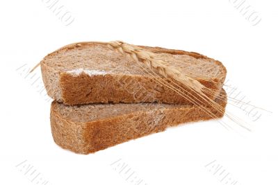 Sliced bread with ear 