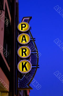 park sign