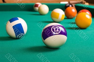 Pool balls.