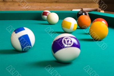 Pool balls.