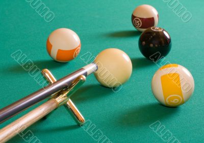 Pool game.