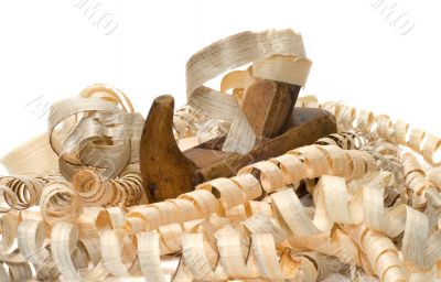 Plane and shavings.