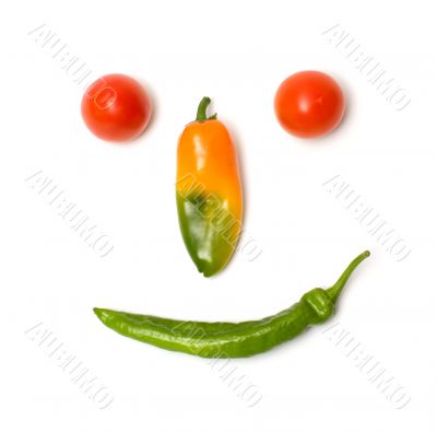 Vegetable face.