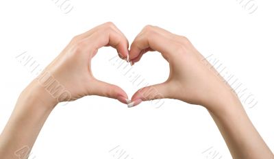 Heart gesture.