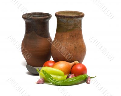 Still Life with an old pitcher.