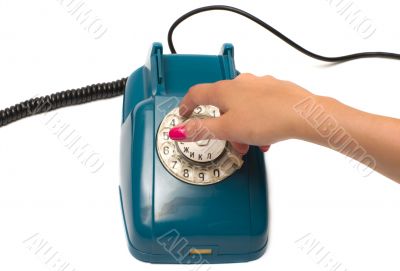 Old telephone.