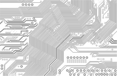 printed circuit - vector