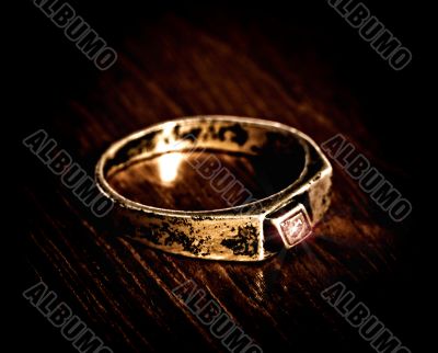 old silver ring