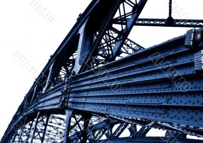 part of metal bridge