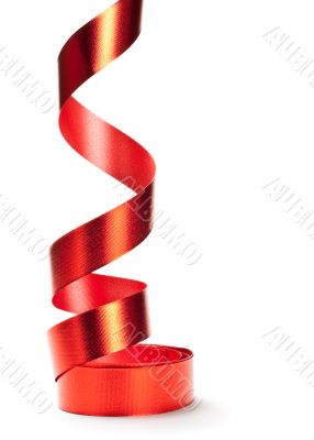 red ribbon falling down