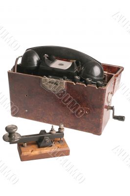 Vintage military phone,radio