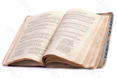 Old vintage Book on white background