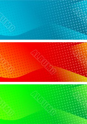 Set of abstract banners