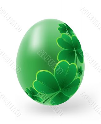 Easter eggs with decor elements 