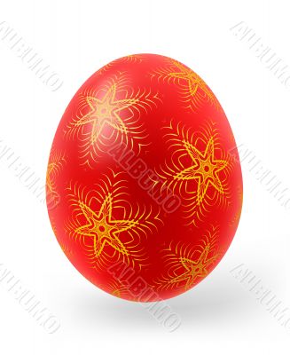 Easter eggs with decor elements 