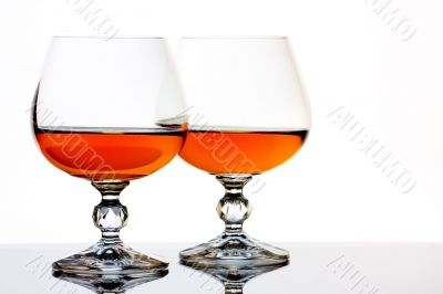 Brandy and glass