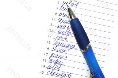 Shopping list