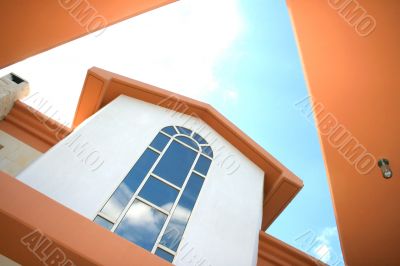 Windows of villa