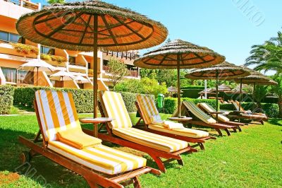 Beach umbrellas
