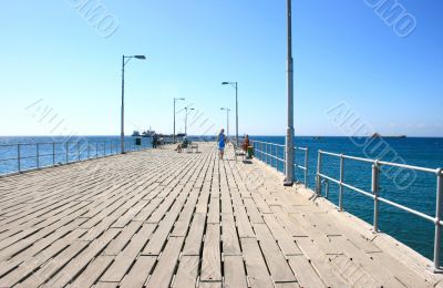 People on the pier