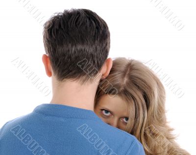 Looking over shoulder