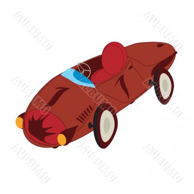 Stylized sport car