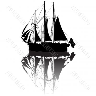 Sailing boat sketch