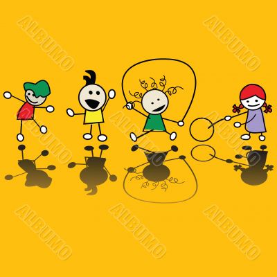 Kids playing games
