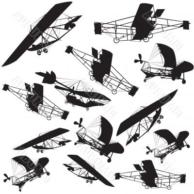 Vintage planes background