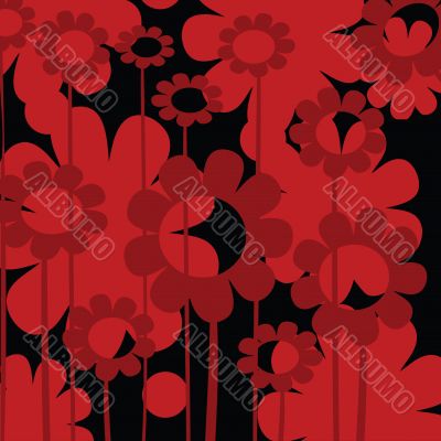 Red floral icon