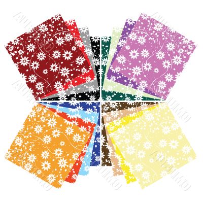 Floral texture in many colors