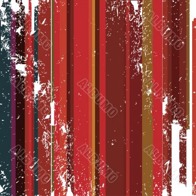Grunge red hot stripes