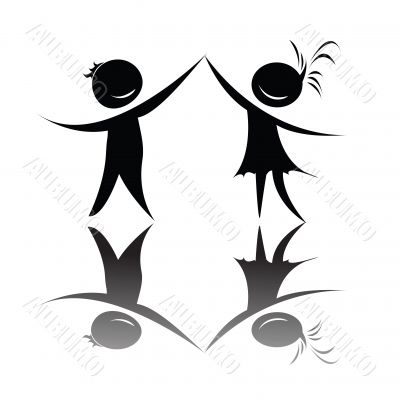 Dancing silhouettes