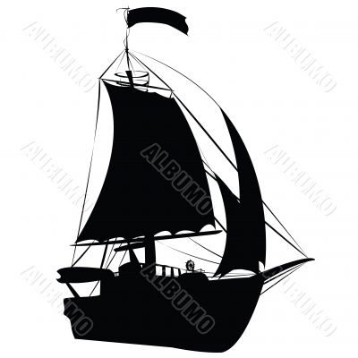 Small sailing ship 