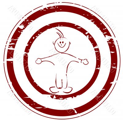 Little boy stamp