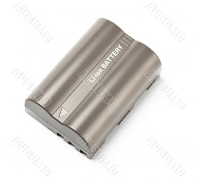 grey lithium-ion battery top view