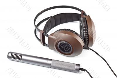 headphones and vocal microphone
