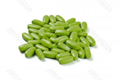 batch of green pills