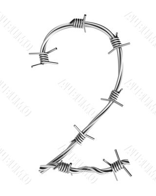 Barbed wire alphabet, 2