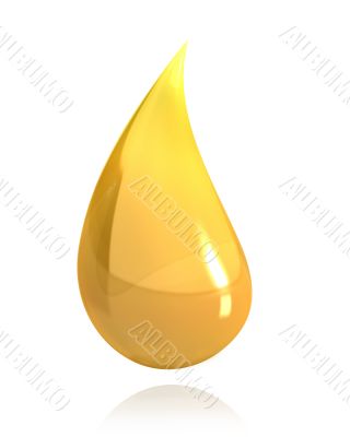 Shiny drop of honey or oil 