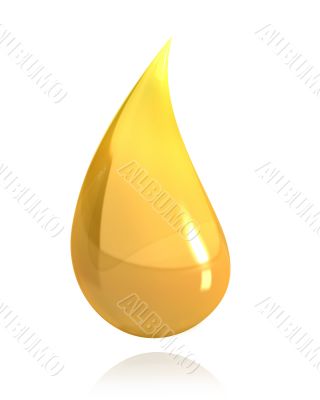 Shiny drop of honey or oil 