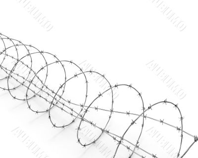 Barbed wire diagonal 