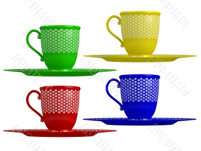 Colorful cups