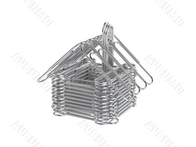 Paper clips house