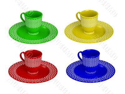 Colorful cups