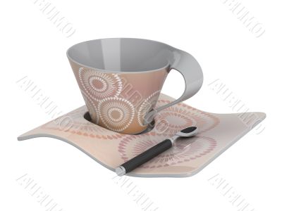 Cup and spoon