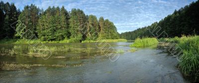 River Vilija panorama