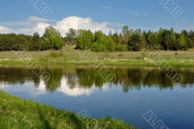 Cloud over the river