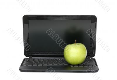 Apple On Laptop