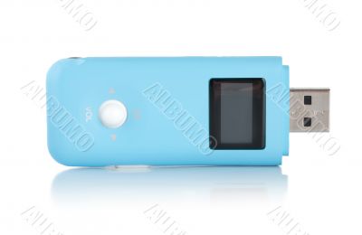 Blue MP3 player